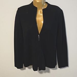 PLEIN AIR black zip up jacket